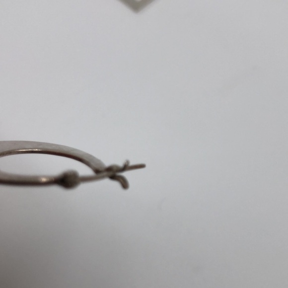 Hoop Earrings Silver Vintage - Picture 3 of 9